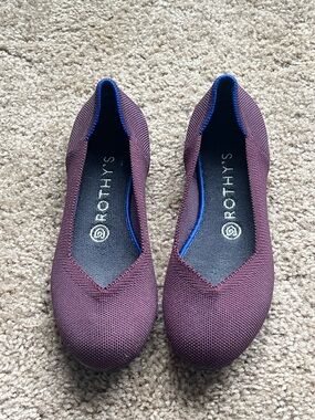 Rothy's Women's Plum Knit Ballet Flats